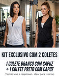 Kit com 2 Coletes Femininos Dry Fit com Capuz — Leveza, Movimento e Estilo para Acompanhar Seu Ritmo🏃‍♀️