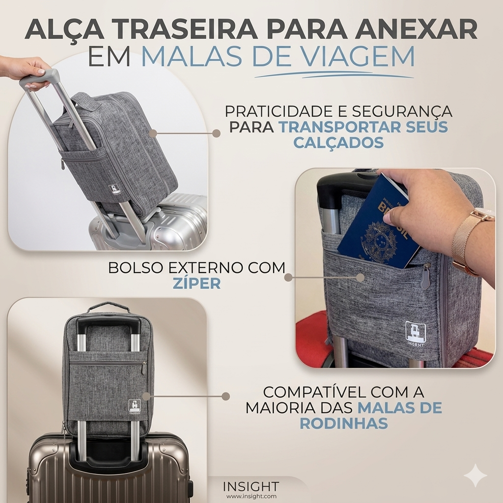 Bag Step Flow: Organizador de Calçados & Proteção em Movimento 👟✨