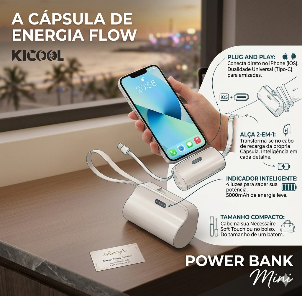 Cápsula de Energia Flow: Potência Invisível & Liberdade Sem Cabos 🔋✨