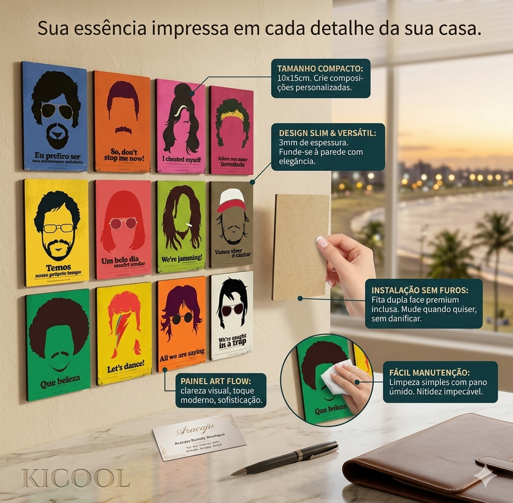 Painel Art Flow: Placas Decorativas Minimalistas & Transformação Instantânea 🖼️🌿