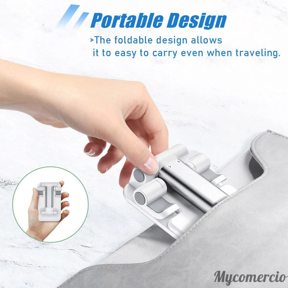 PROMOÇÃO！Atualizar！Suporte Para Celular e Tablet Dobrável Portátil Ajustável Apoio Mesa