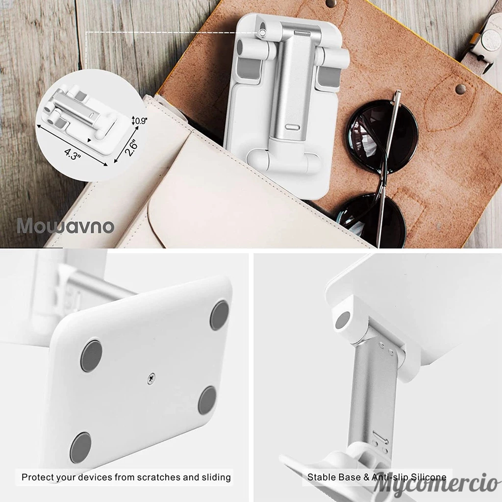 PROMOÇÃO！Atualizar！Suporte Para Celular e Tablet Dobrável Portátil Ajustável Apoio Mesa