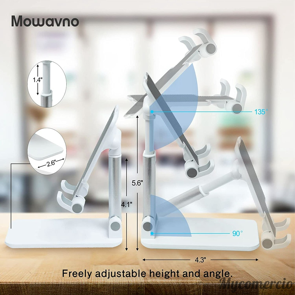 PROMOÇÃO！Atualizar！Suporte Para Celular e Tablet Dobrável Portátil Ajustável Apoio Mesa
