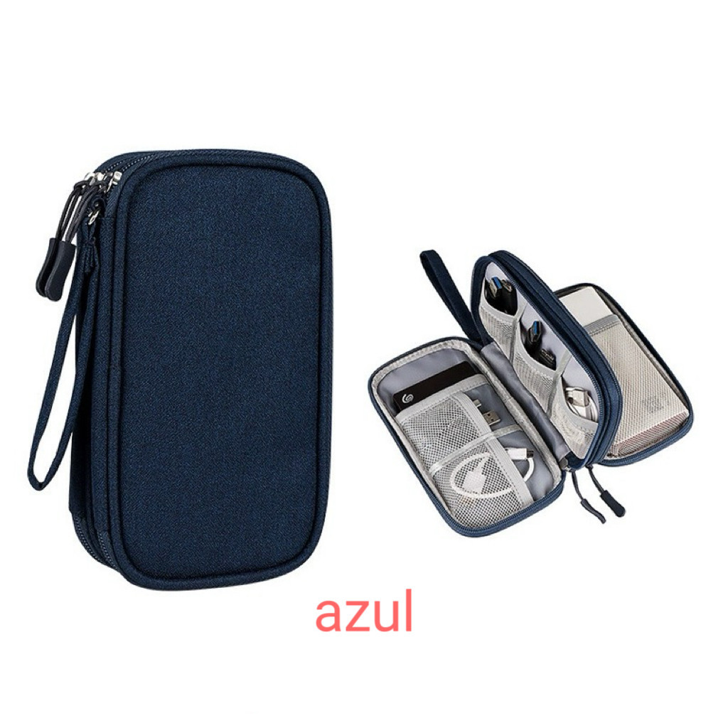 Necessaire Tech Zen: Conexão Organizada & Proteção Slim 🎧✨