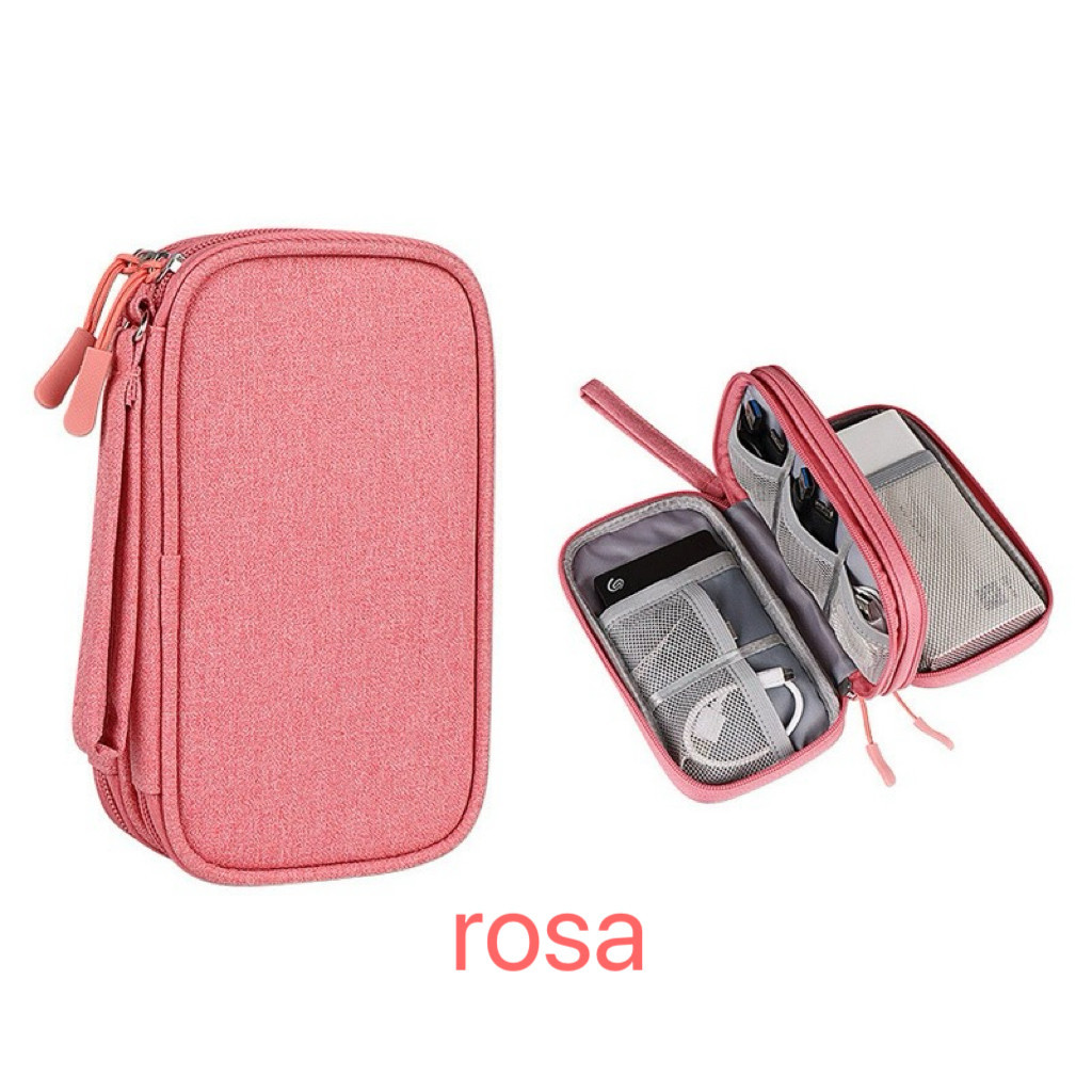 Necessaire Tech Zen: Conexão Organizada & Proteção Slim 🎧✨